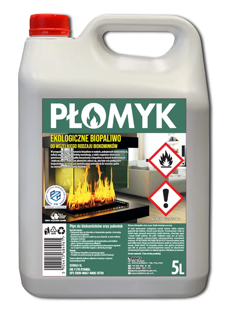 ekologiczne biopaliwo do biokominków płomyk doris producent