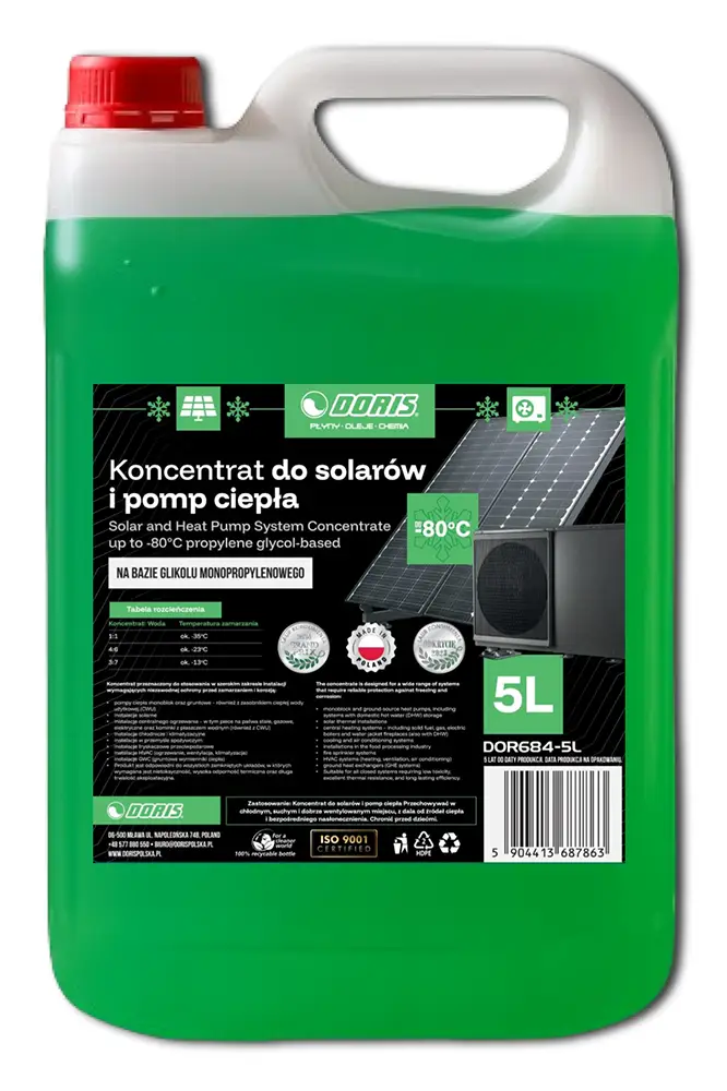 koncentrat do solarów i pomp ciepła doris producent