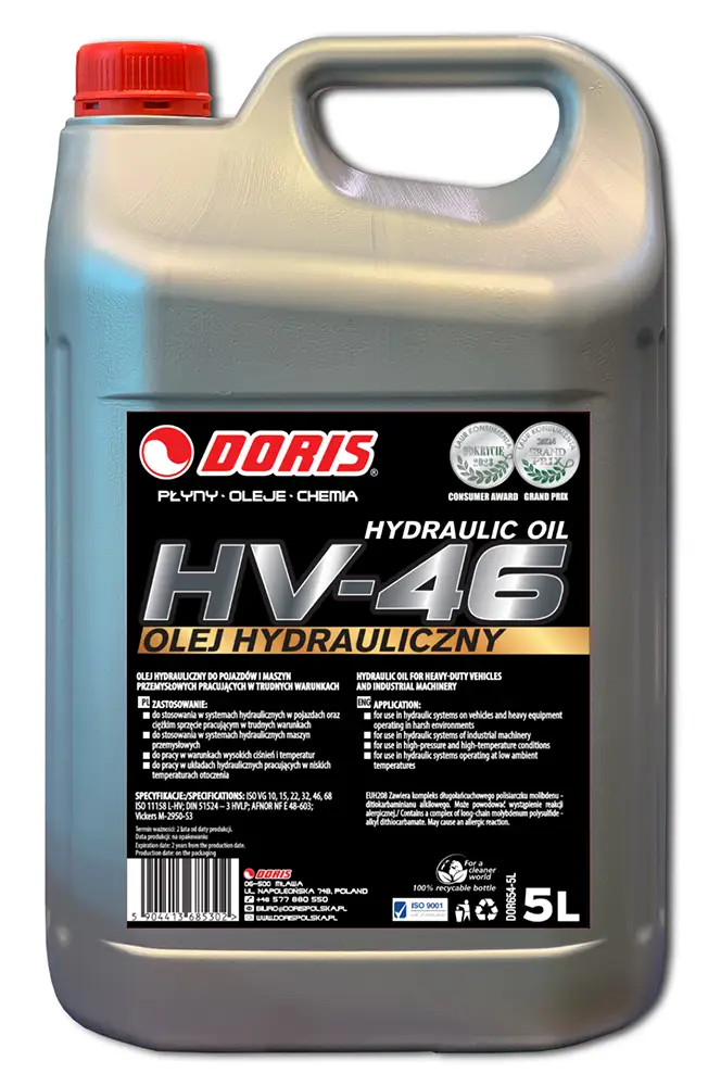 olej hydrauliczny hv-46 doris producent