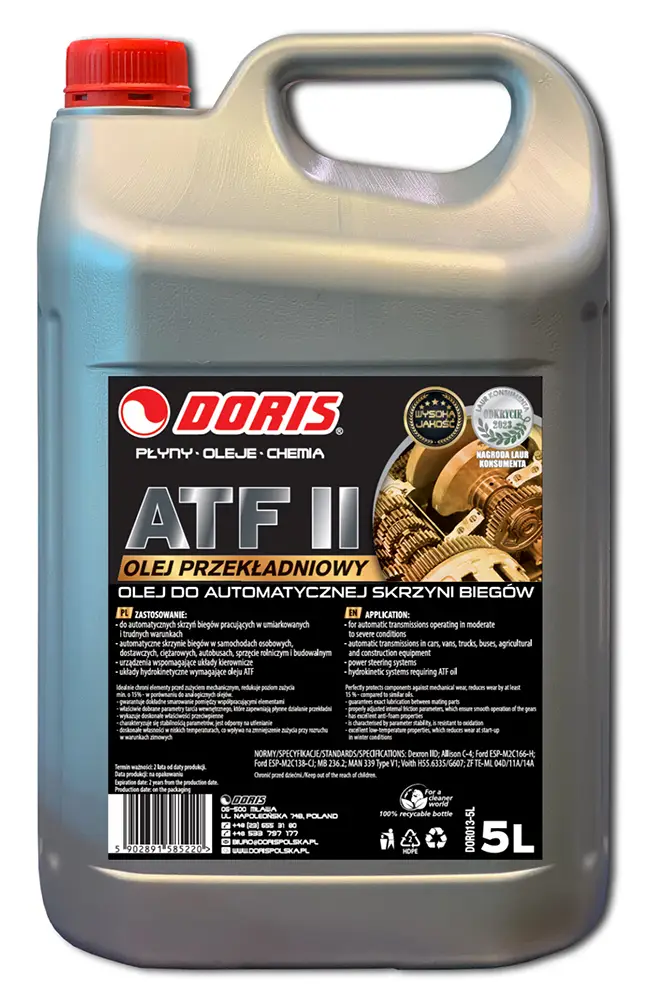 olej przekładniowy atf ii doris producent