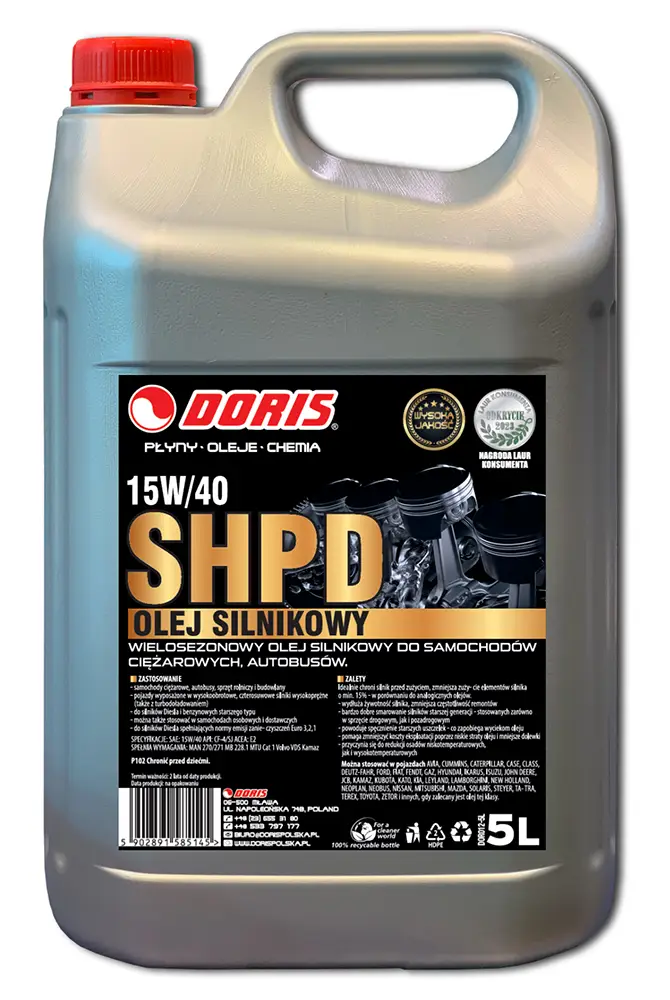 olej silnikowy shpd doris producent