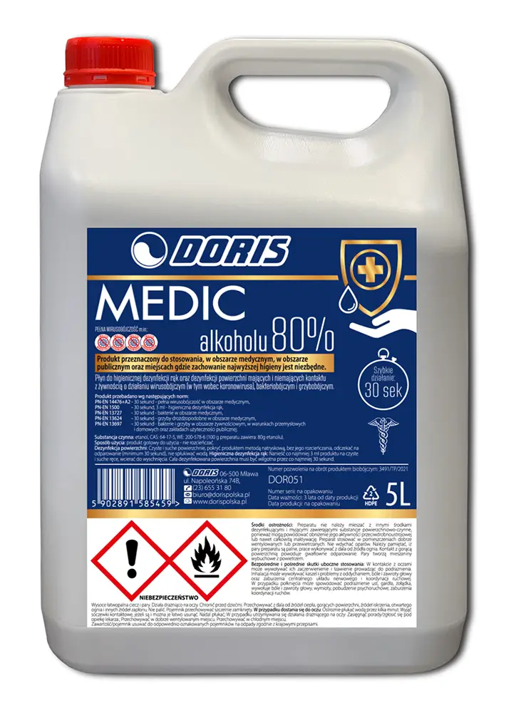 płyn do dezynfekcji medic doris producent