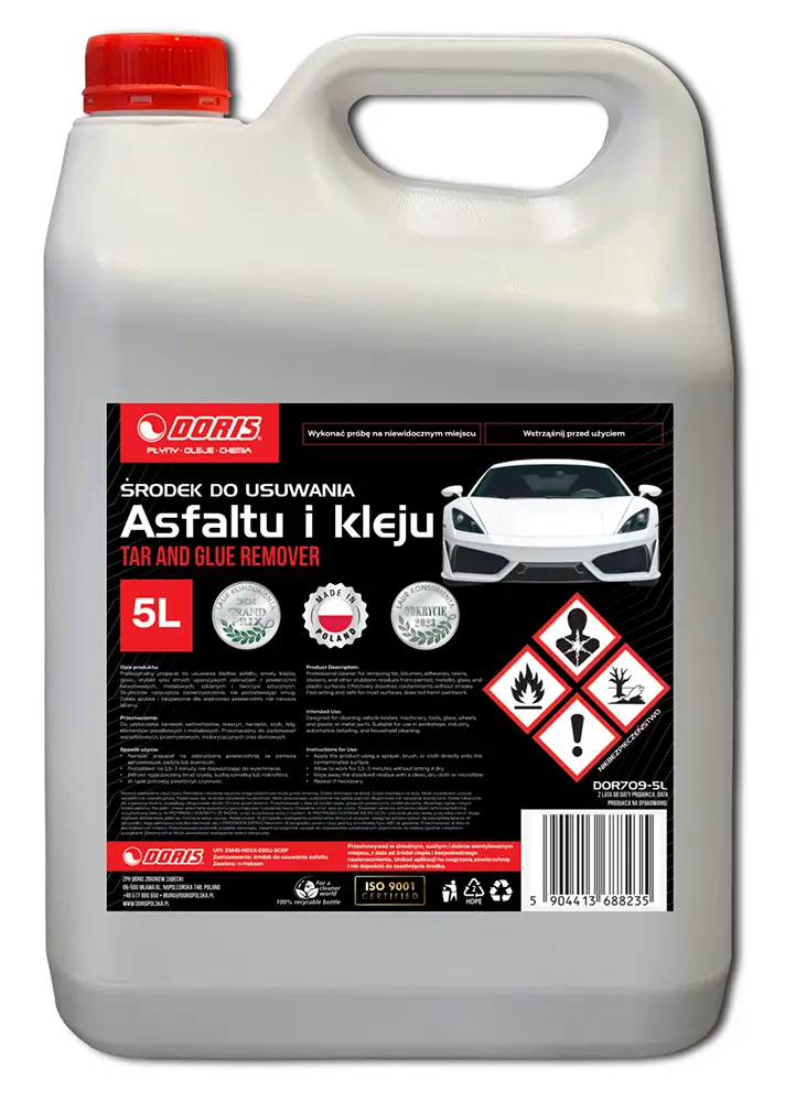 środek do usuwania asfaltu i kleju z lakieru doris producent
