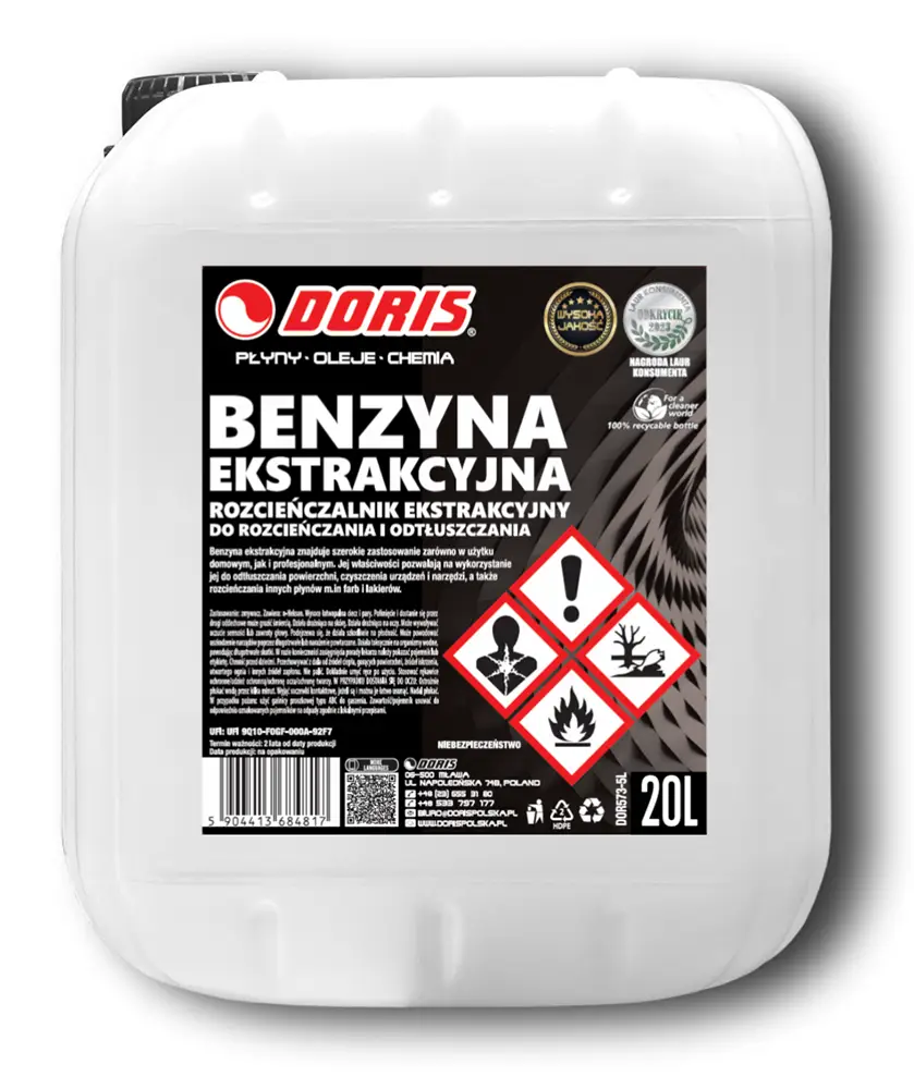 benzyna ekstrakcyjna doris 20l