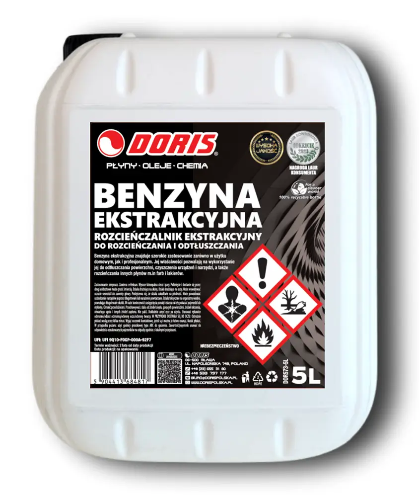 benzyna ekstrakcyjna doris 5l-kwr