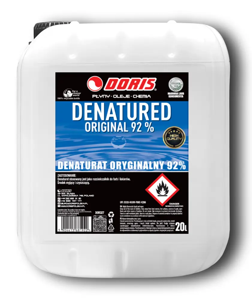 denaturat bezbarwny doris 20l