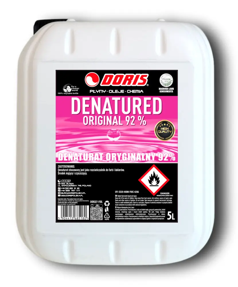 denaturat fioletowy doris 5l-kwr