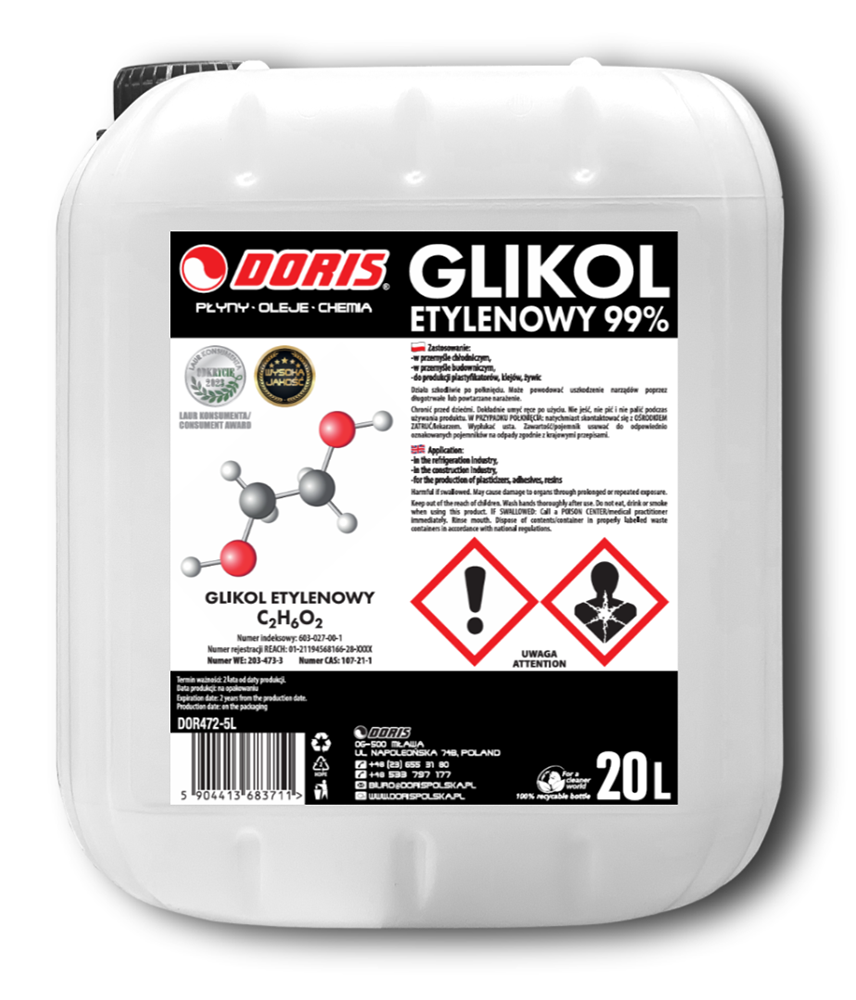 glikol etylenowy doris 20l