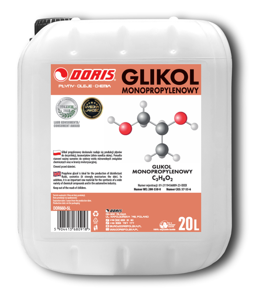 glikol monopropylenowy doris 20l