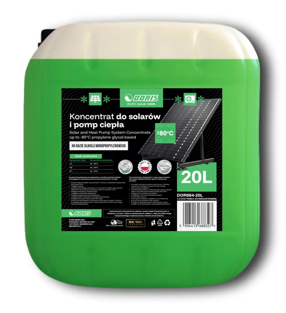 koncentrat do solarów i pomp ciepła doris 20l