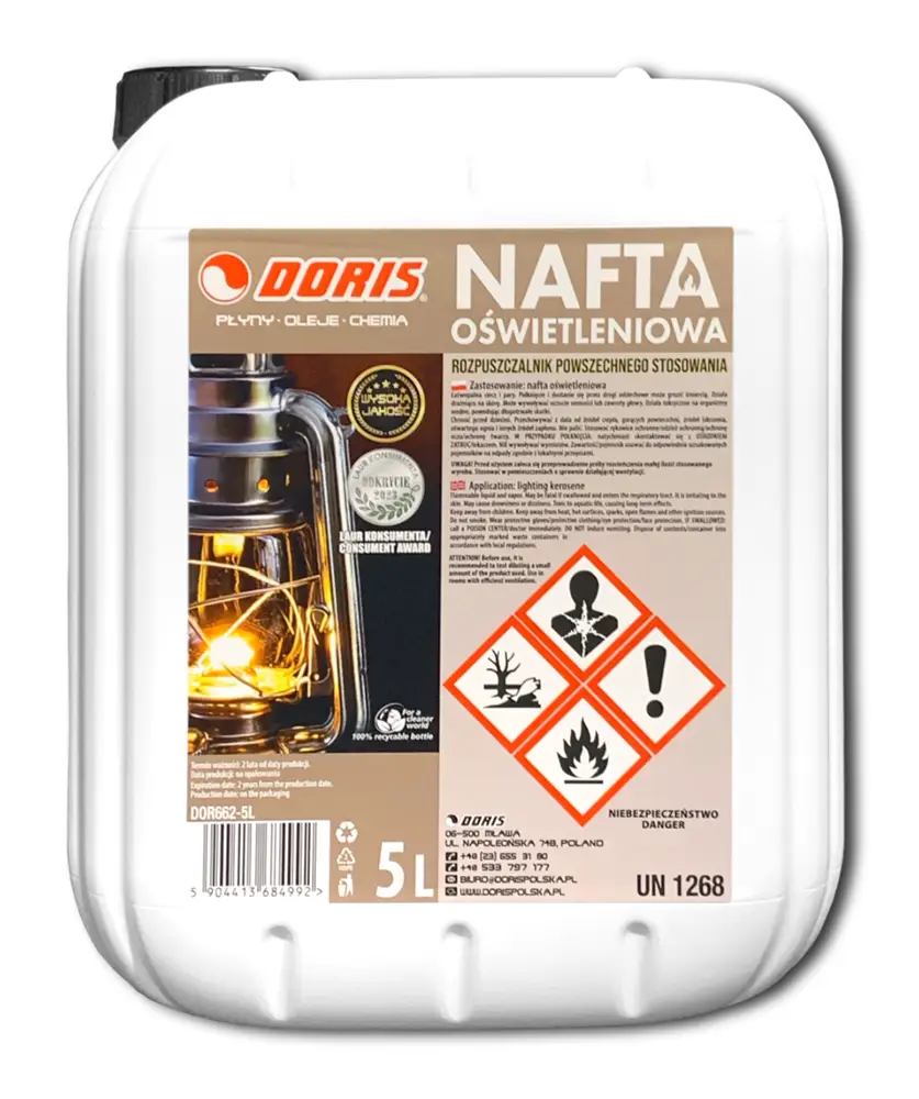 nafta oświetleniowa doris 5l-kwr