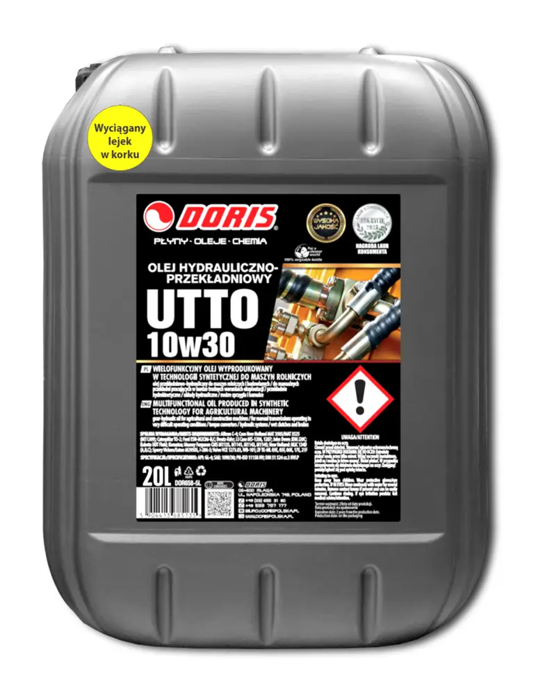 olej hydrauliczno-przekładniowy utto doris 20l