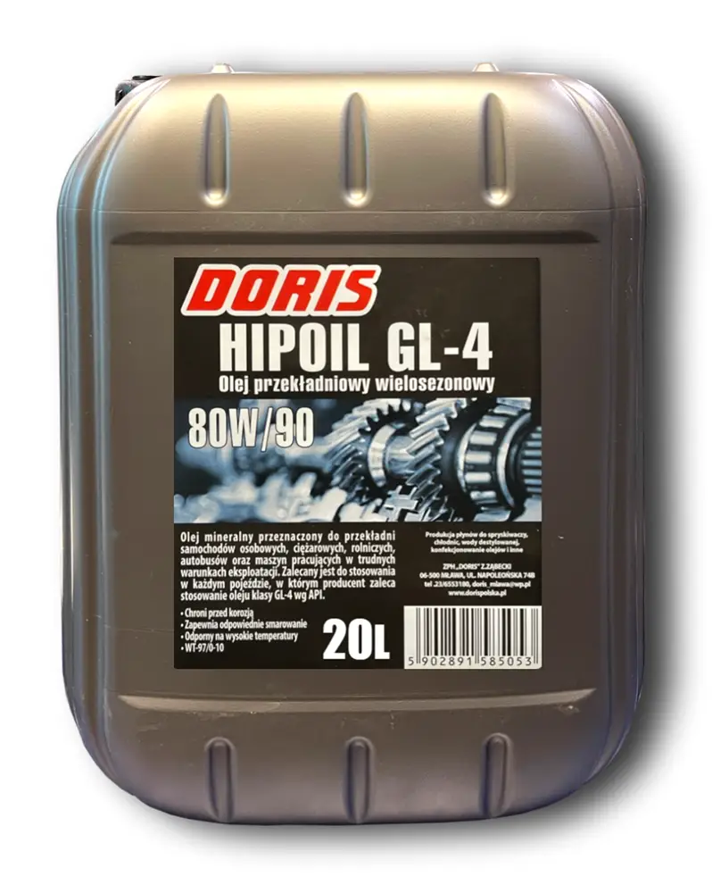 olej przekładniowy hipoil gl 4 doris 20l