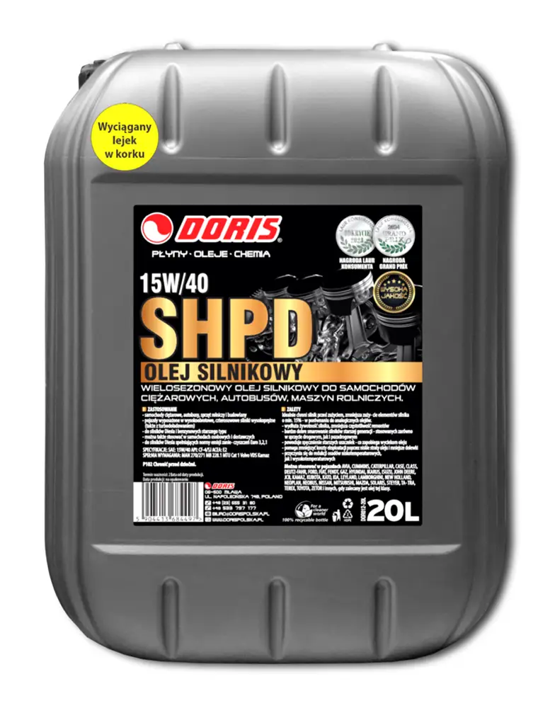 olej silnikowy shpd doris 20l
