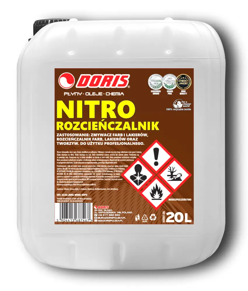 rozcieńczalnik nitro doris 20l