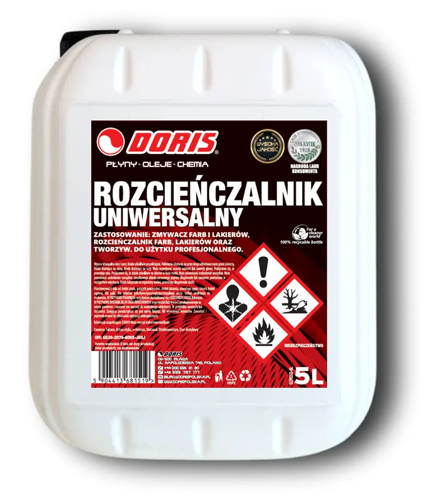 rozcieńczalnik uniwersalny doris 5l