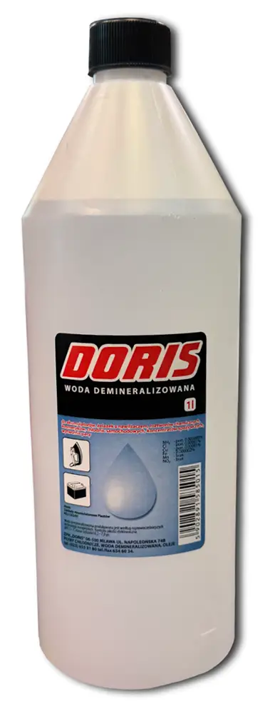 woda demineralizowana doris 1l